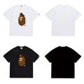Bathing Shark and ape head print T Shirts NextBlock