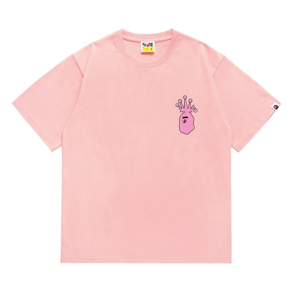 Bathing Shark and ape head print T-Shirt NextBlock