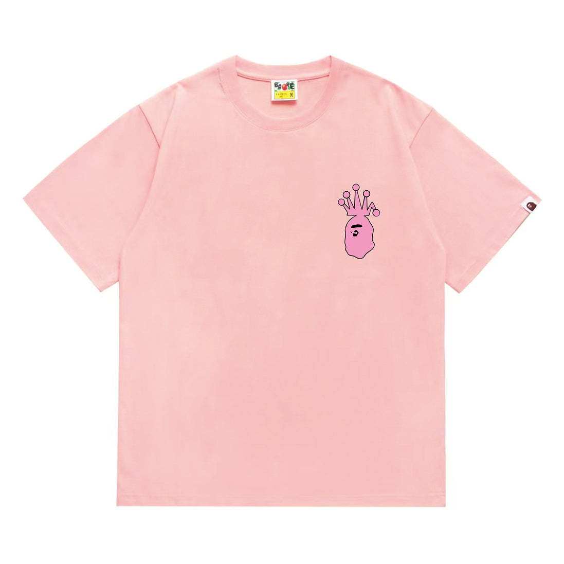 Bathing Shark and ape head print T-Shirt NextBlock