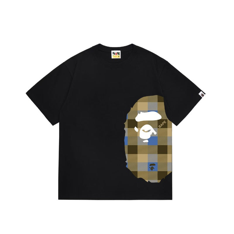 Bathing Shark and ape head print T Shirts NextBlock