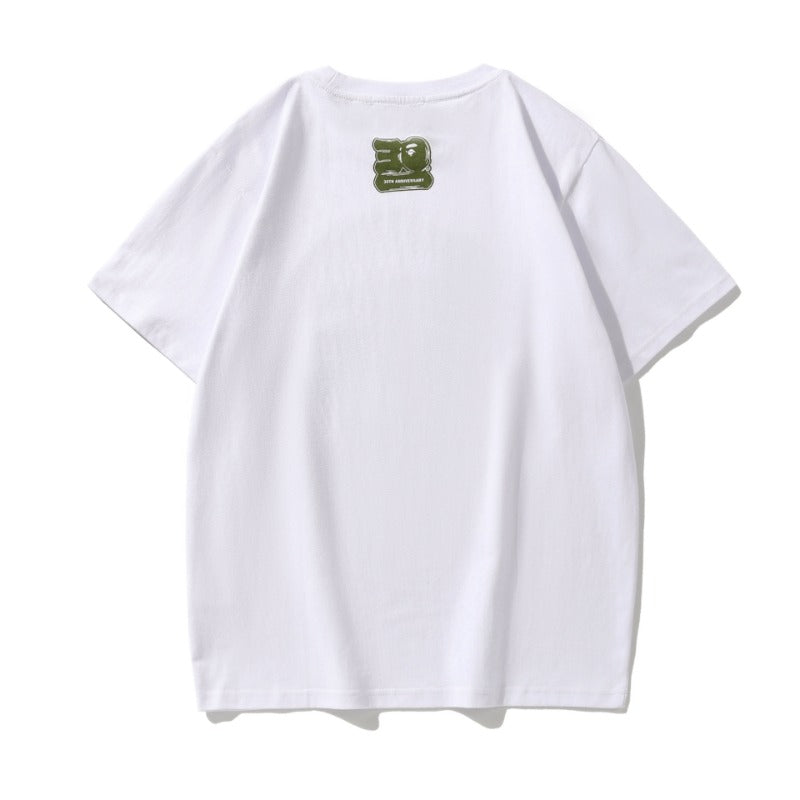 BAPE Bathing Shark and ape head print T Shirt NextBlock