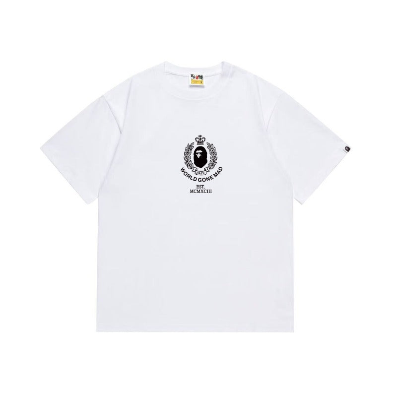Bathing Shark and ape head print T Shirts NextBlock