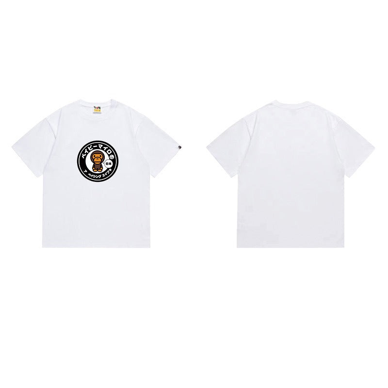 Bathing Shark and ape head print T Shirts NextBlock