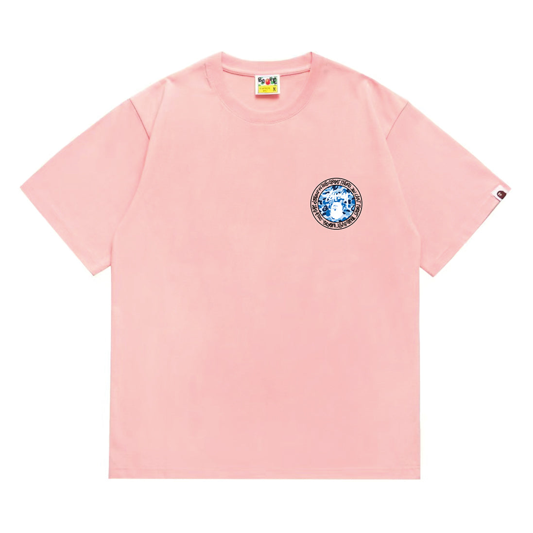 Bathing Shark and ape head print T-Shirt NextBlock