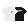 Bathing Shark and ape head print T Shirt NextBlock