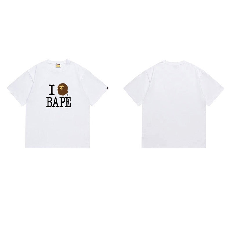 Bathing Shark and ape head print T Shirts NextBlock