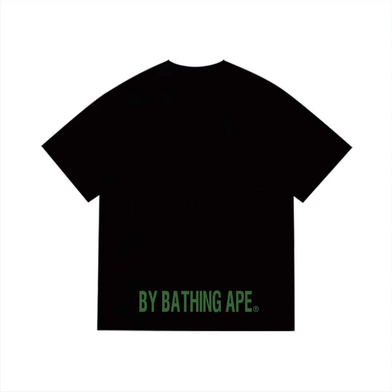 Bathing Shark and ape head print T Shirts NextBlock
