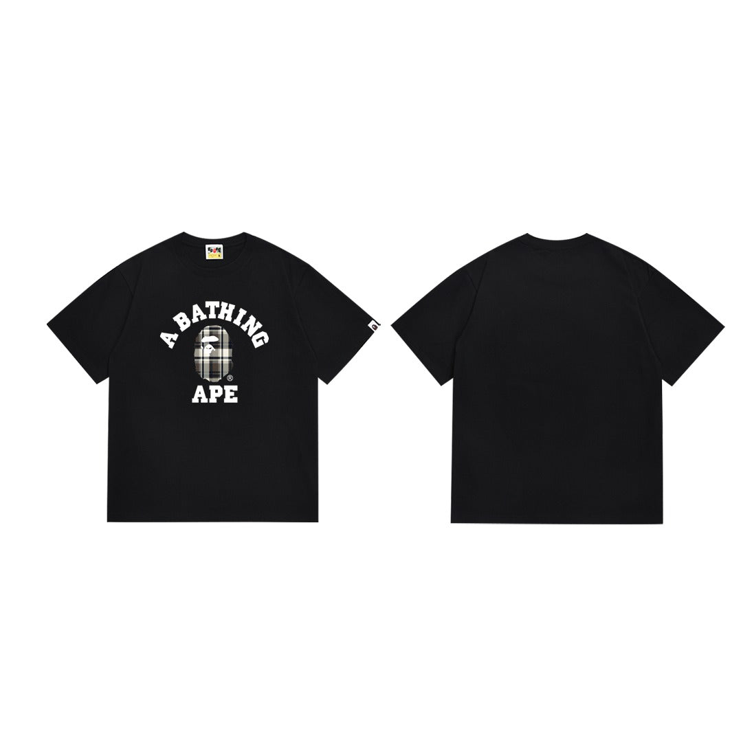 Bathing Shark and ape head print T-Shirt NextBlock