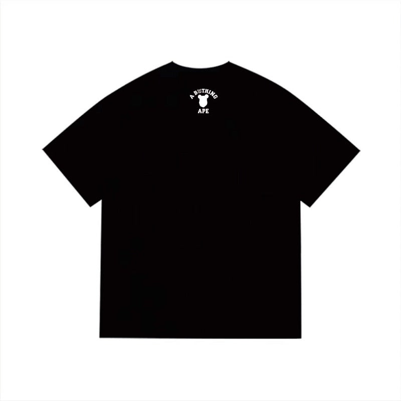 Bathing Shark and ape head print T Shirts NextBlock