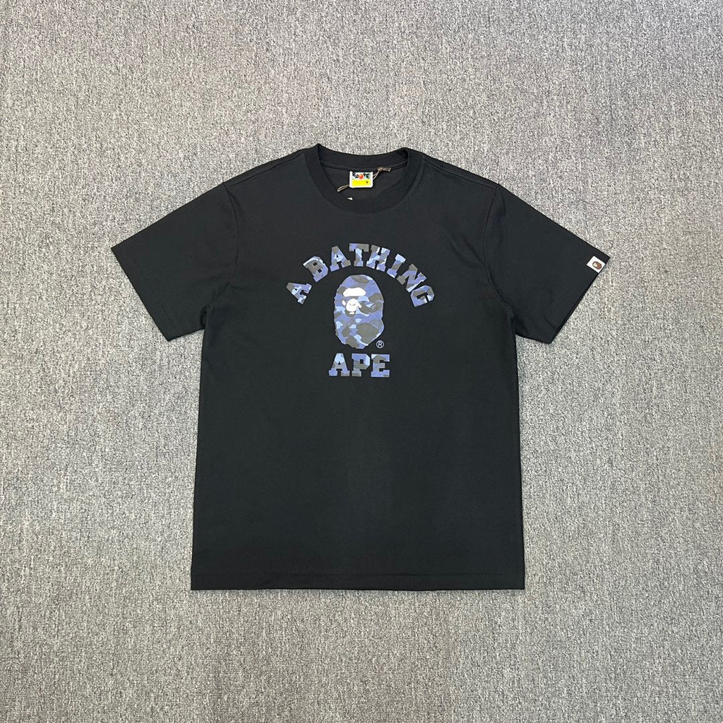 Bathing Shark and ape head print T-Shirt NextBlock