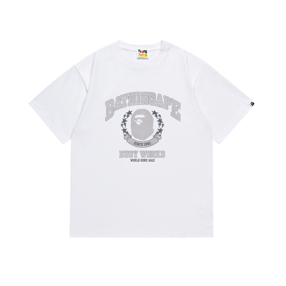 Bathing Shark and ape head print T-Shirt NextBlock