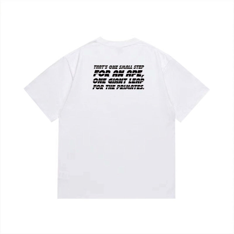 Bathing Shark and ape head print T Shirts NextBlock