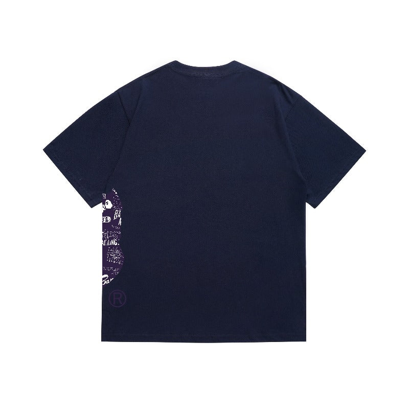 Bathing Shark and ape head print T Shirts NextBlock