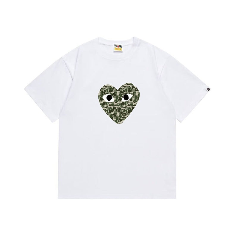 Bathing Shark and ape head print T Shirts NextBlock