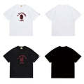Bathing Shark and ape head print T Shirts NextBlock