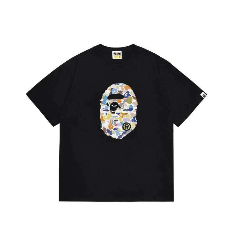 Bathing Shark and ape head print T Shirts NextBlock