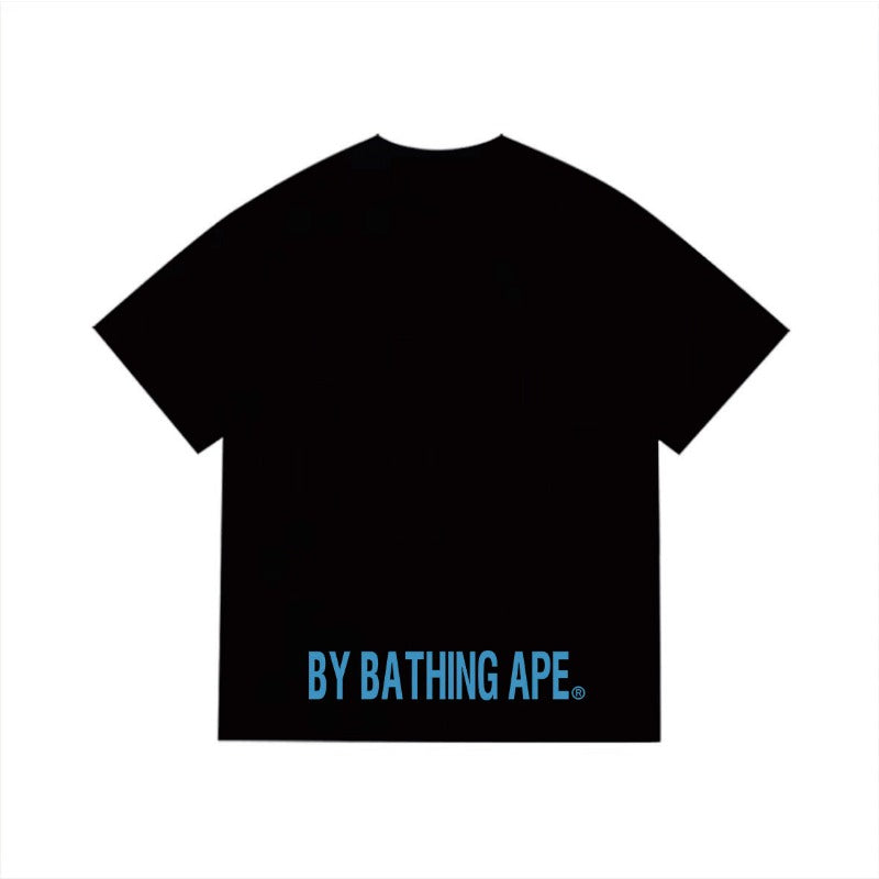 Bathing Shark and ape head print T Shirts NextBlock