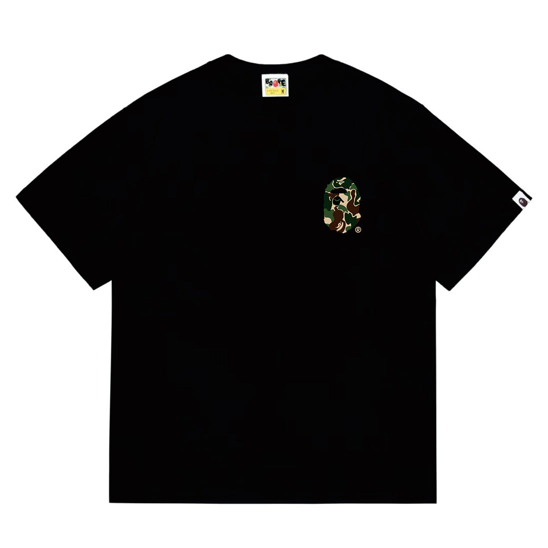 Bathing Shark and ape head print T-Shirt NextBlock