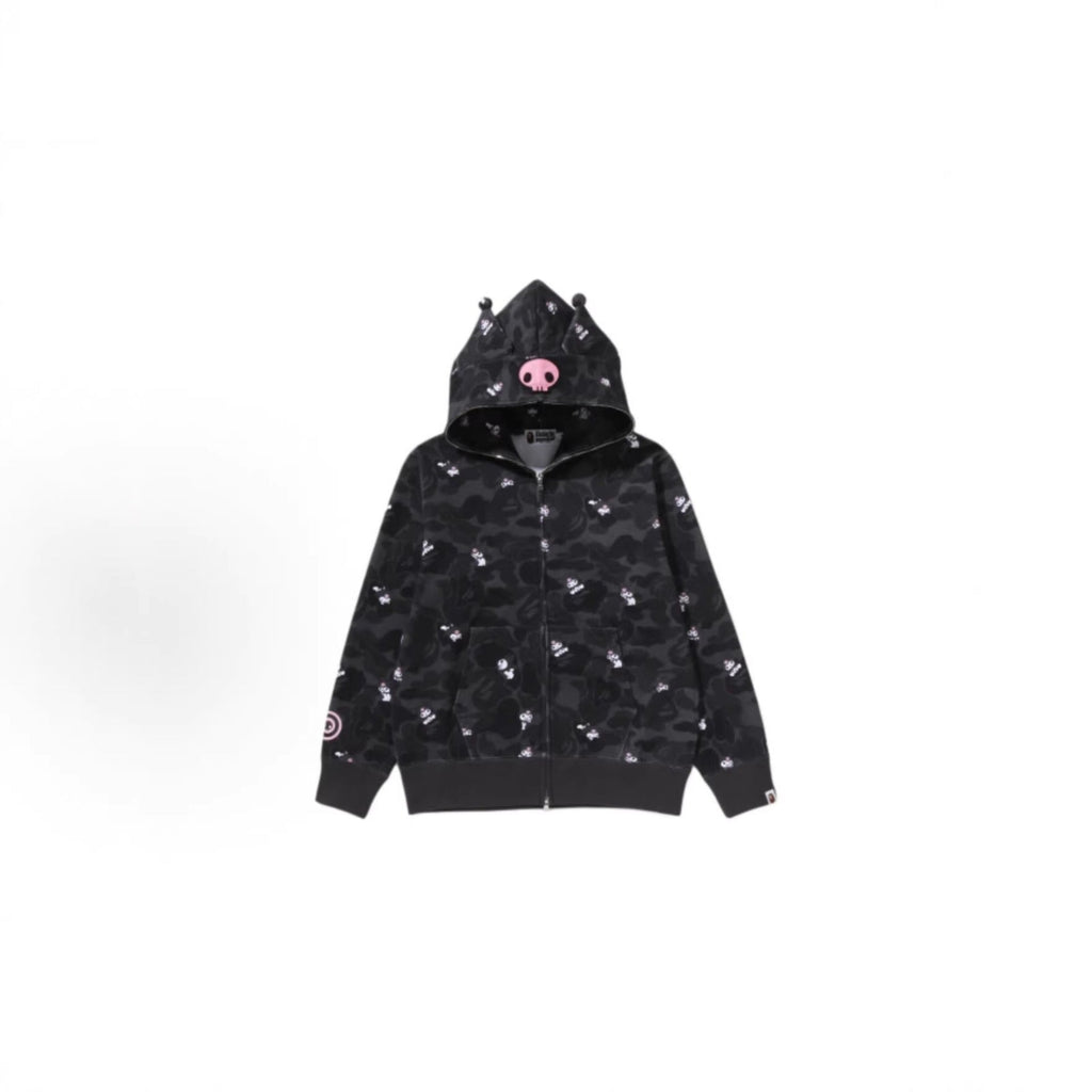 Bathing Shark and ape head print hoode BAPE co-branded hello kitty kuromi looseoutwearautum NextBlock