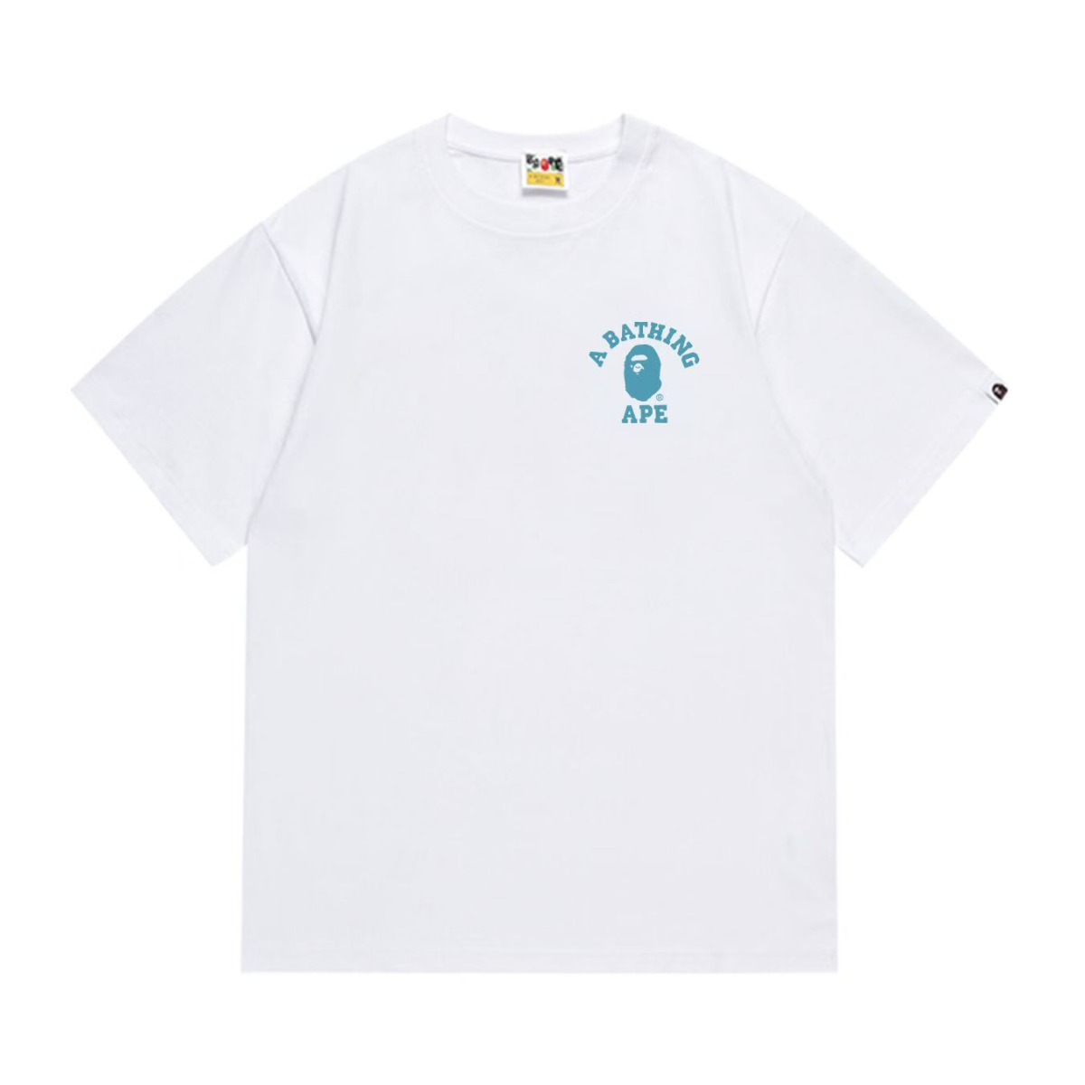 Bathing Shark and ape head print T-Shirt NextBlock