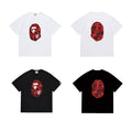 Bathing Shark and ape head print T Shirts NextBlock