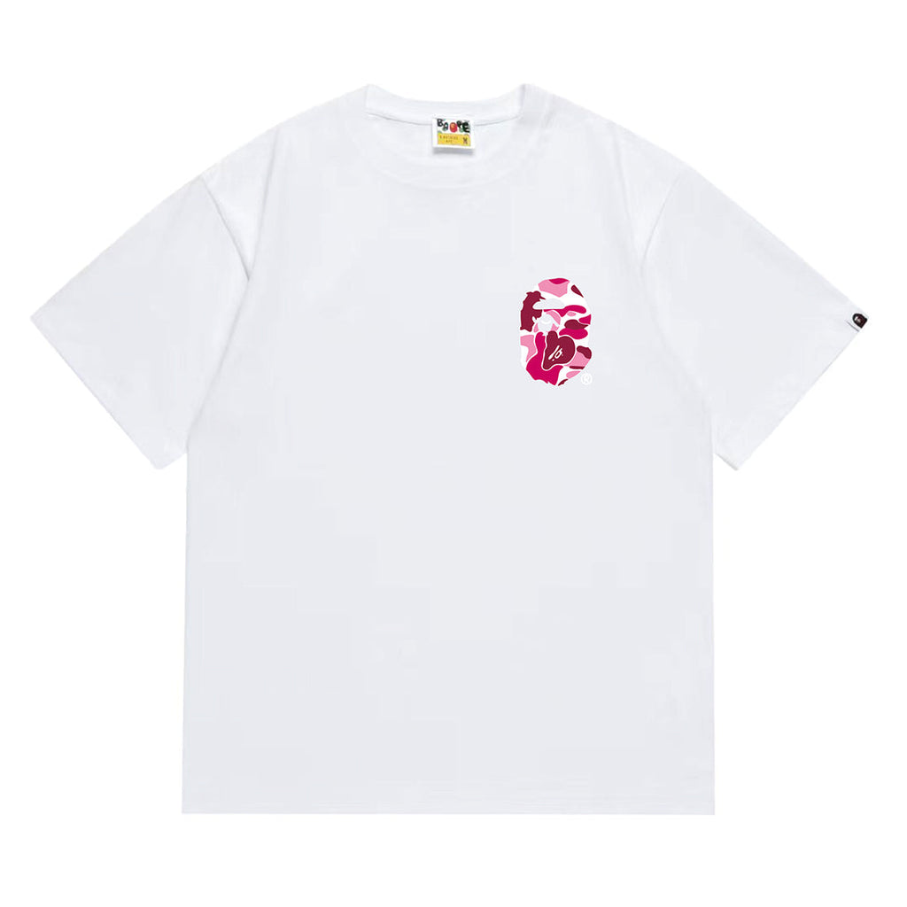 Bathing Shark and ape head print T-Shirt NextBlock