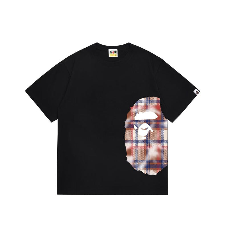 Bathing Shark and ape head print T Shirts NextBlock