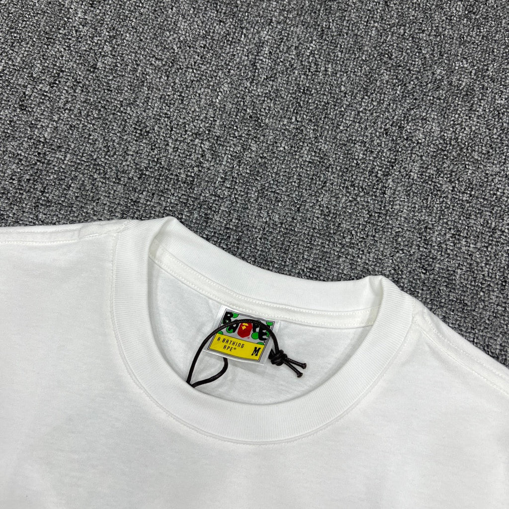 Bathing Shark and ape head print T-Shirt NextBlock