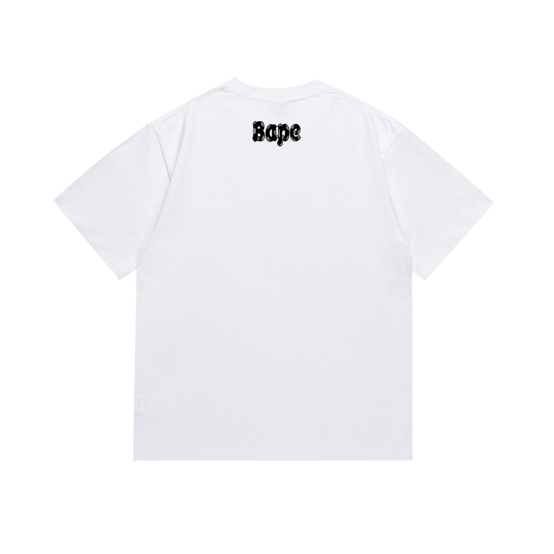 Bathing Shark and ape head print T-Shirt NextBlock