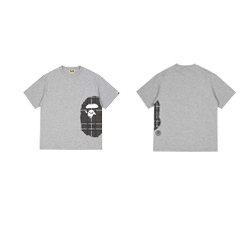 Bathing Shark and ape head print T Shirts NextBlock