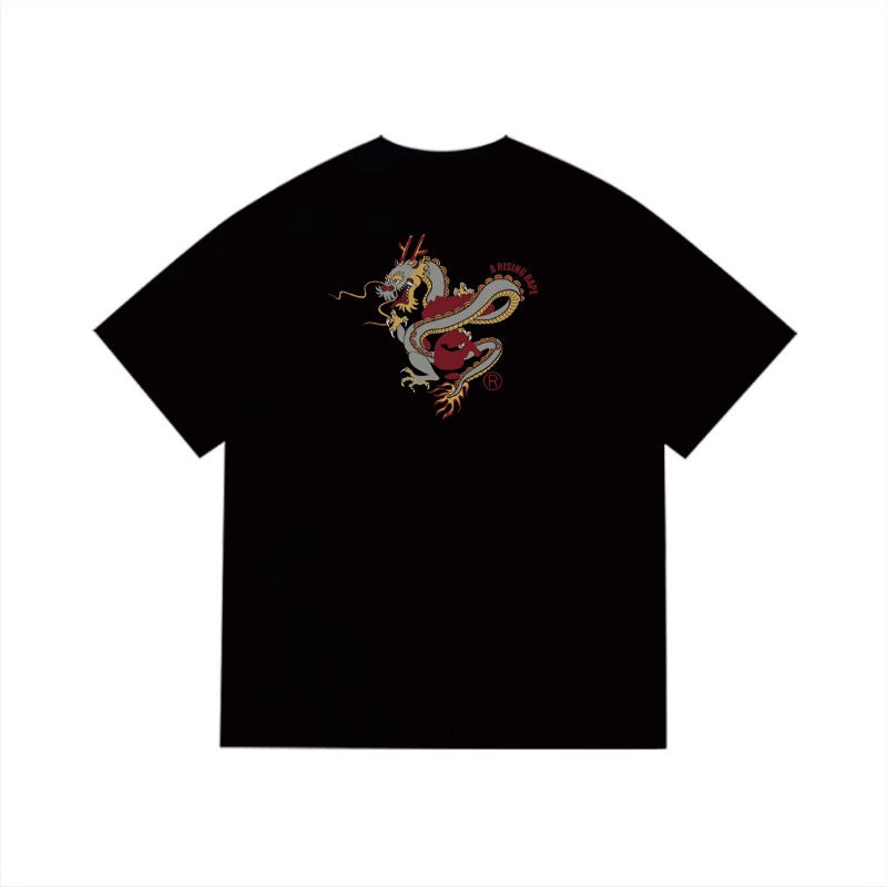 Bathing Shark and ape head print T Shirts NextBlock