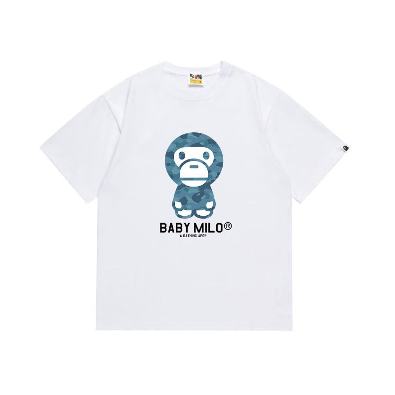 Bathing Shark and ape head print T Shirts NextBlock