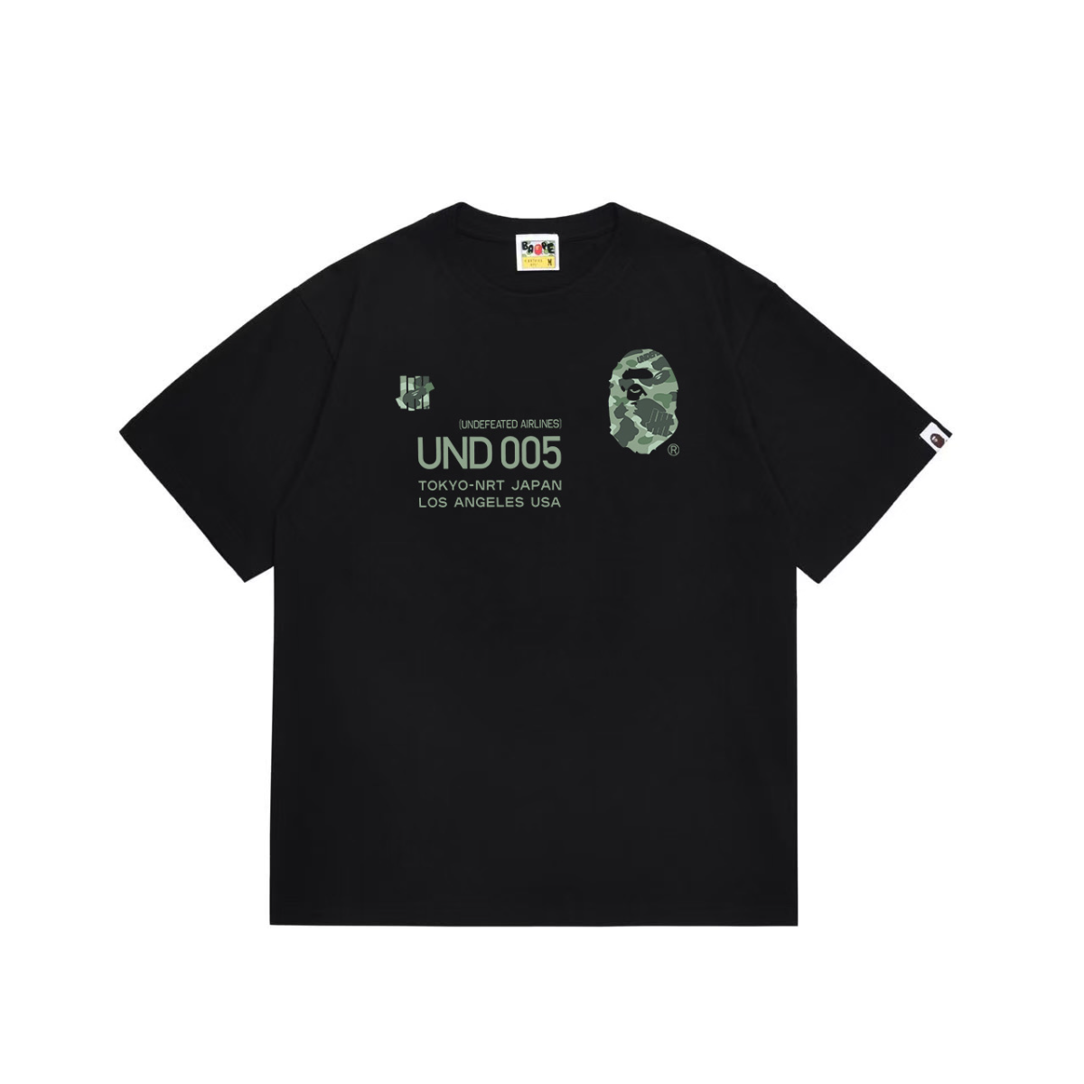 Bathing Shark and ape head print T-Shirt NextBlock