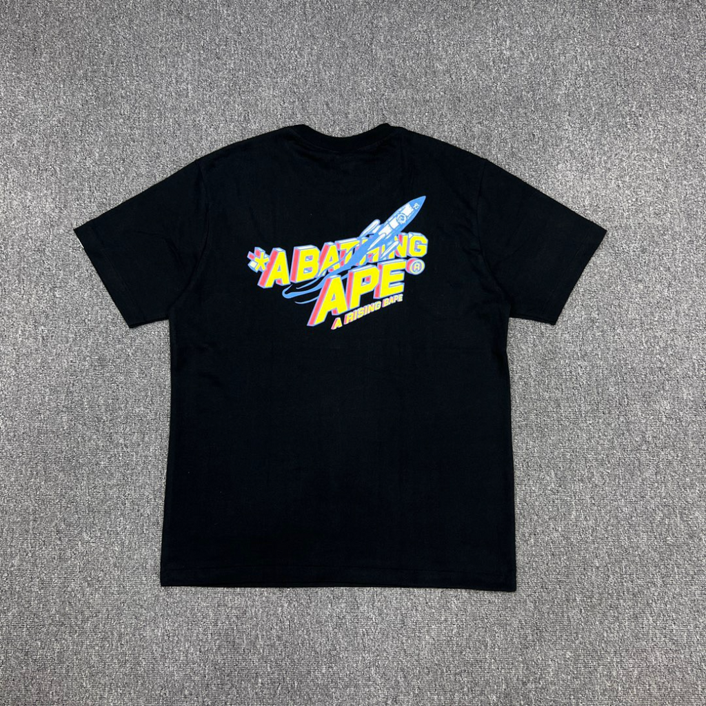 Bathing Shark and ape head print T-Shirt NextBlock