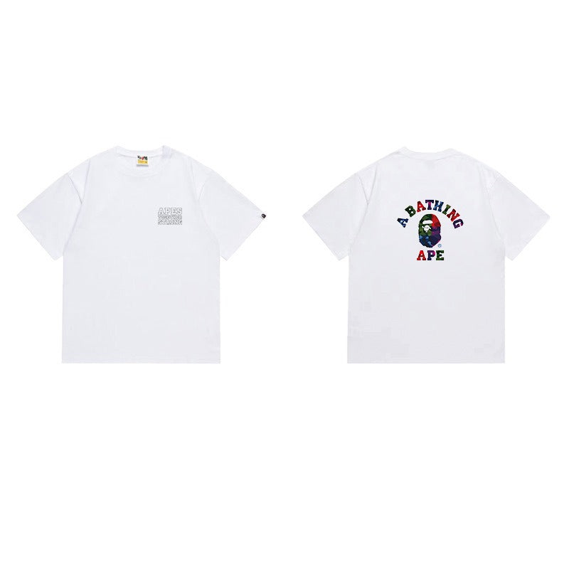 Bathing Shark and ape head print T Shirts NextBlock