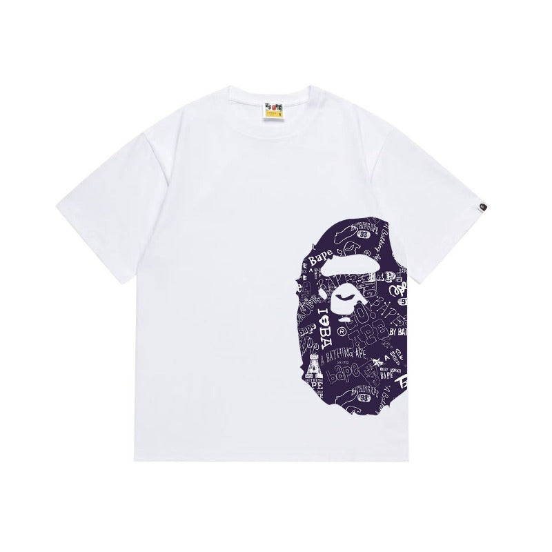 Bathing Shark and ape head print T Shirts NextBlock