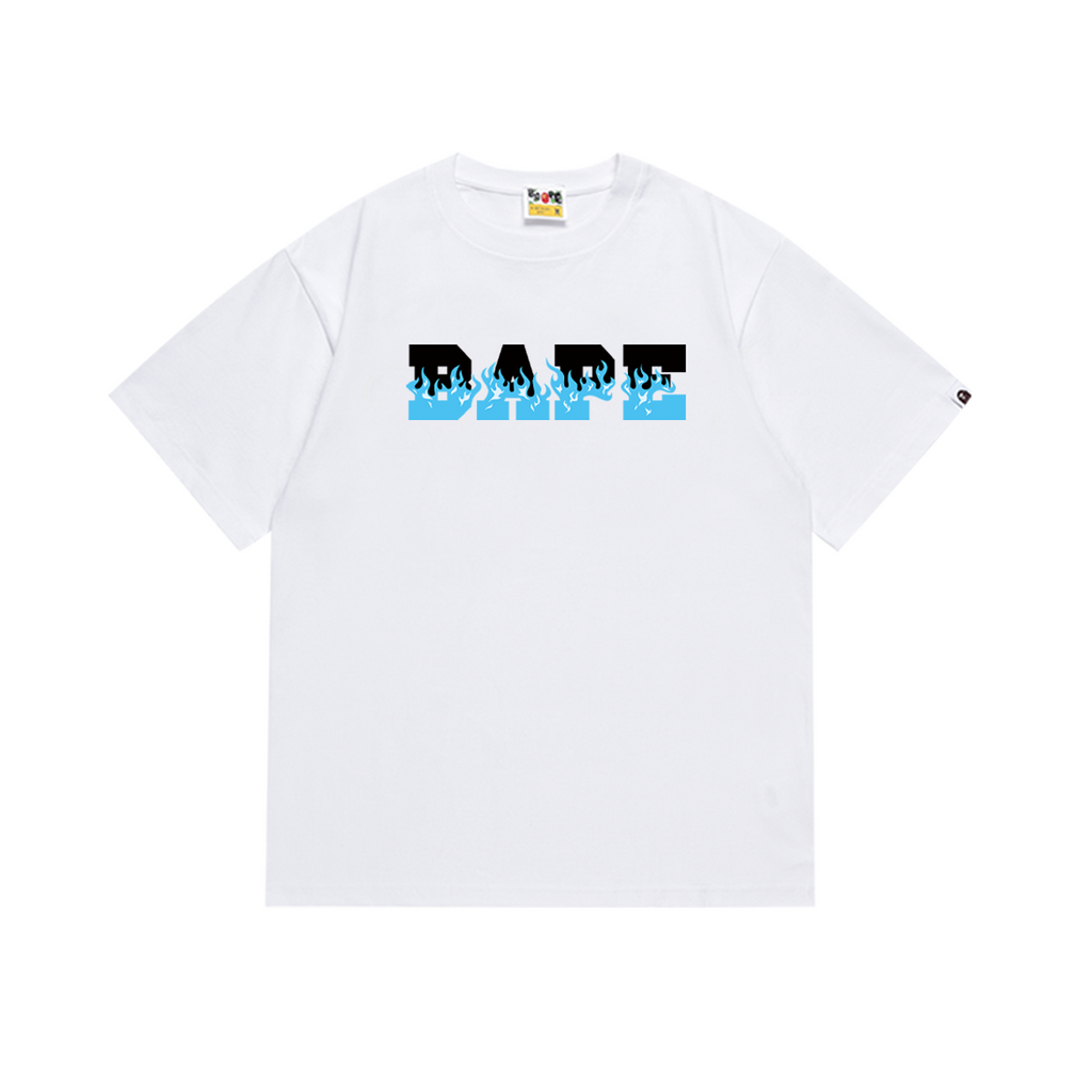 Bathing Shark and ape head print T-Shirt NextBlock