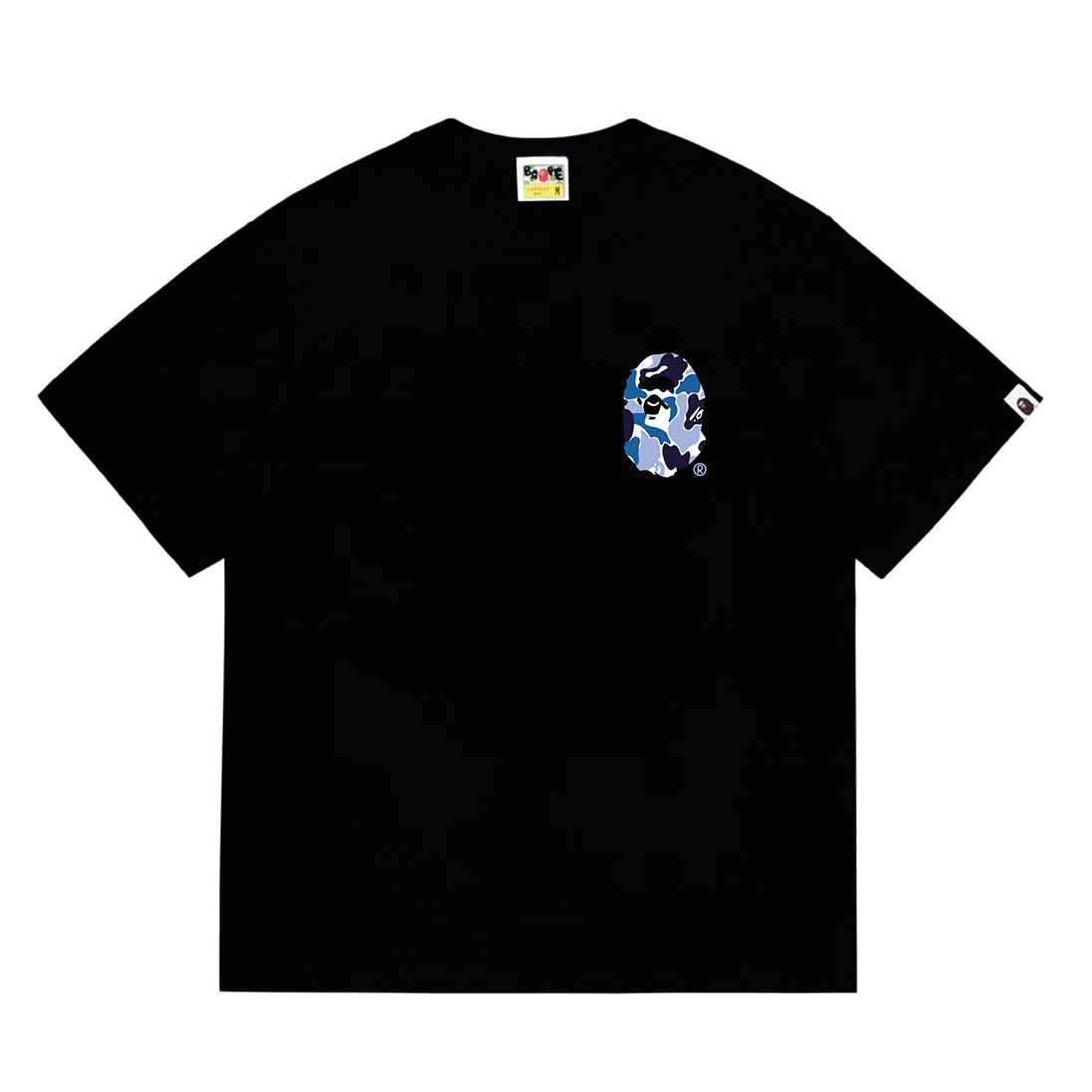 Bathing Shark and ape head print T-Shirt NextBlock