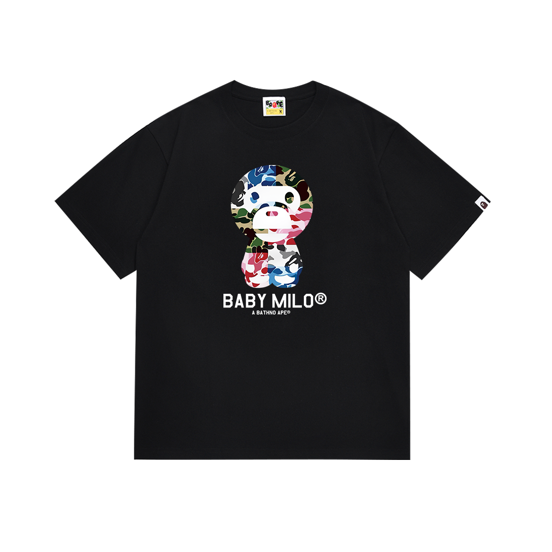 Bathing Shark and ape head print T Shirts NextBlock