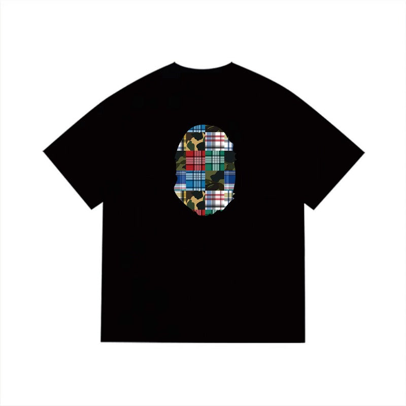 Bathing Shark and ape head print T Shirts NextBlock