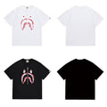 Bathing Shark and ape head print T Shirts NextBlock