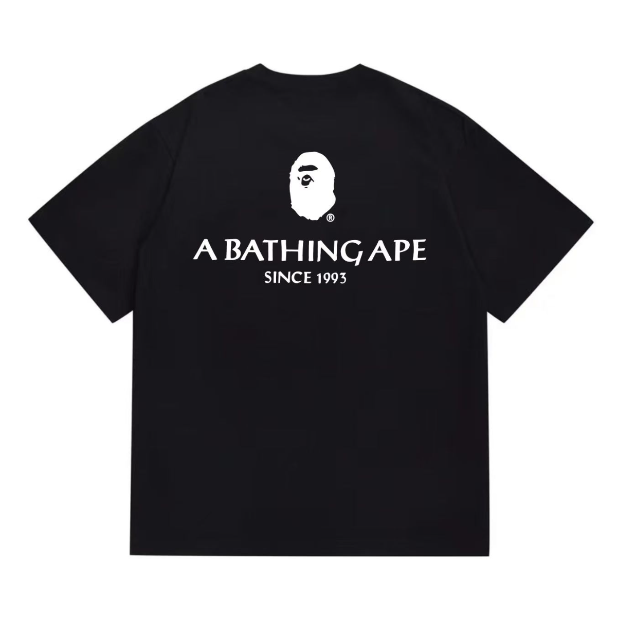 Bathing Shark and ape head print T-Shirt NextBlock
