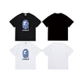 Bathing Shark and ape head print T Shirts NextBlock