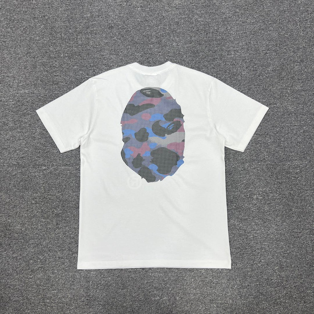 Bathing Shark and ape head print T-Shirt NextBlock