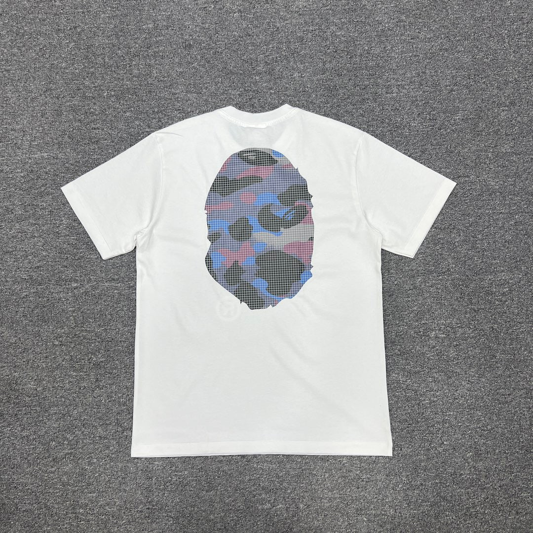 Bathing Shark and ape head print T-Shirt NextBlock