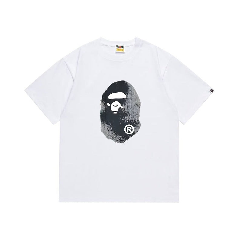 Bathing Shark and ape head print T Shirts NextBlock