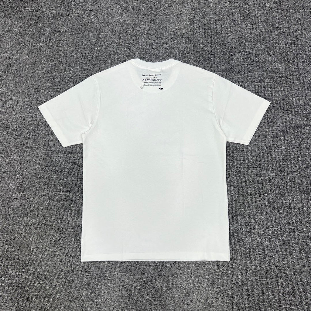 Bathing Shark and ape head print T-Shirt NextBlock