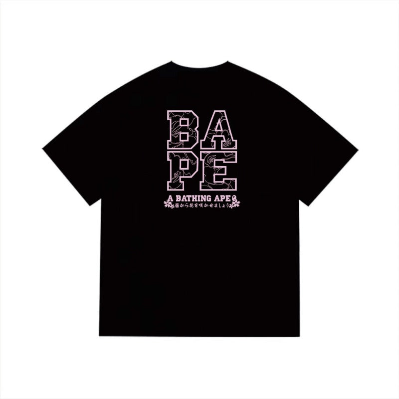 Bathing Shark and ape head print T Shirts NextBlock