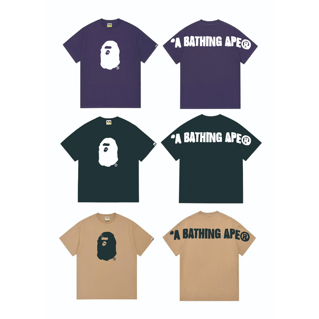 Bathing Shark and ape head print T-Shirt NextBlock