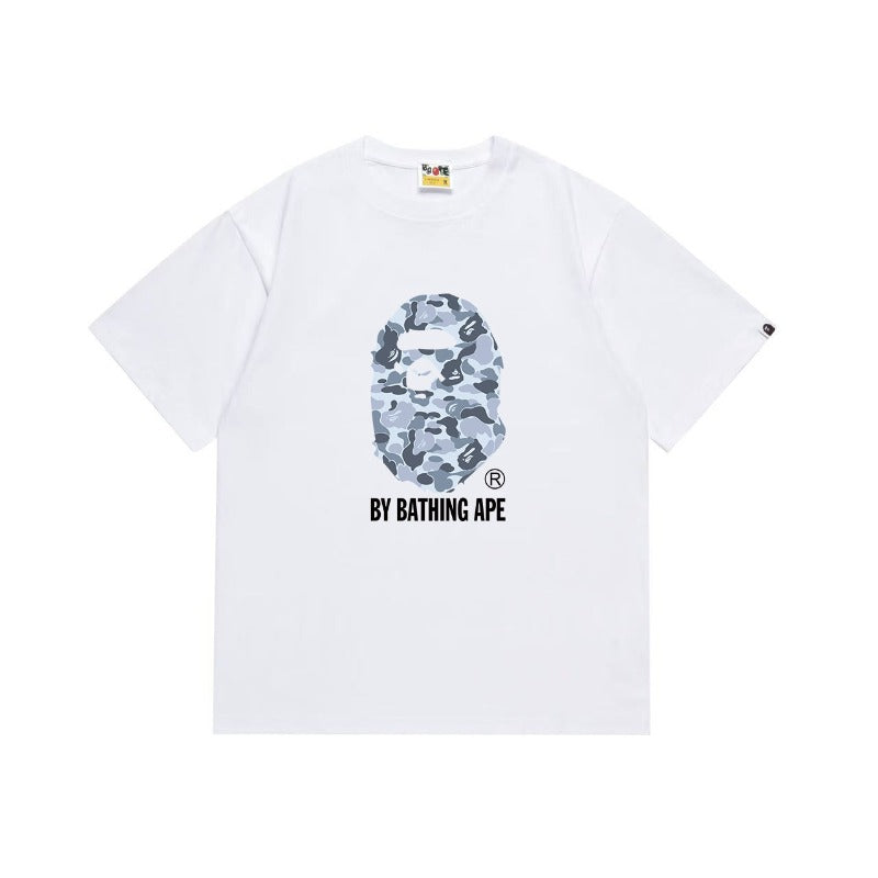 Bathing Shark and ape head print T Shirts NextBlock
